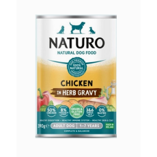 Naturo Natural Dog Food 390g - Chicken in Herb Gravy